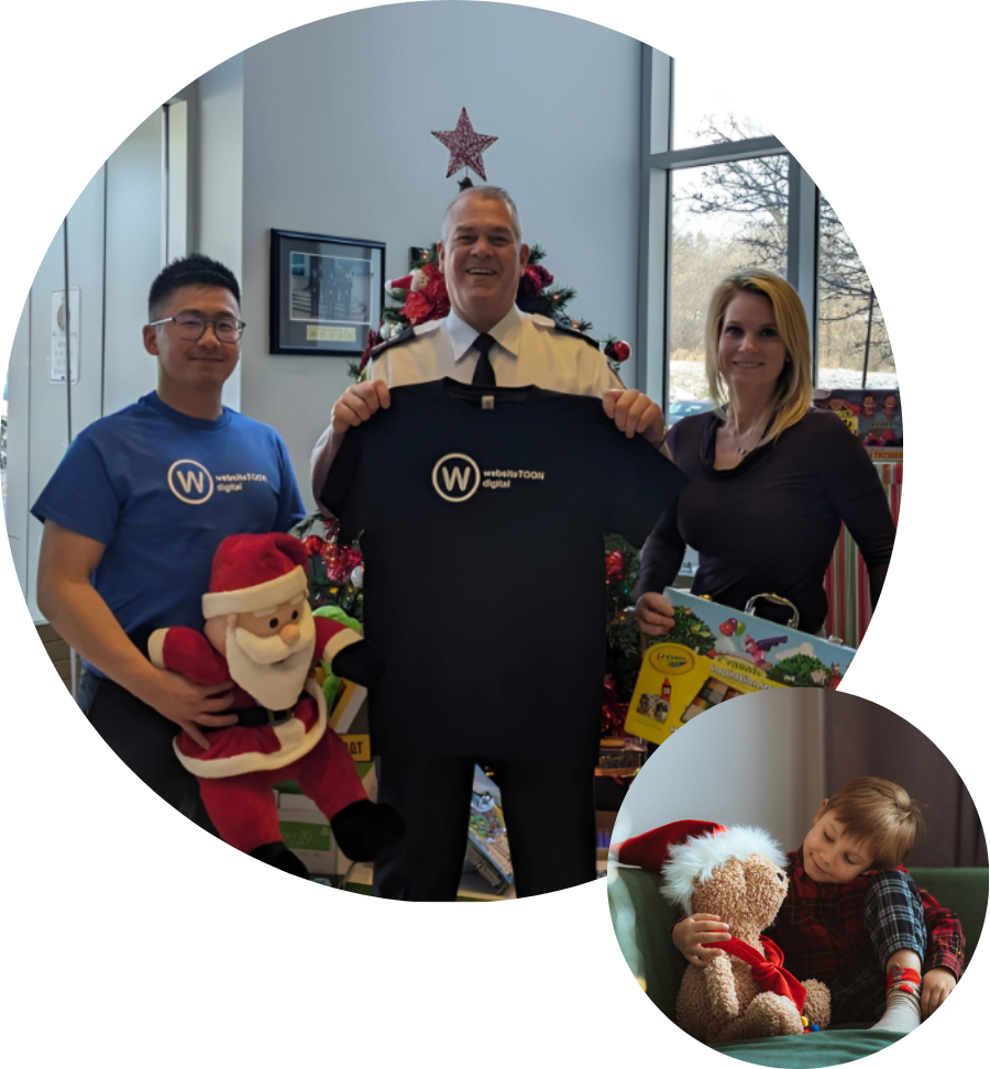 WEBSITETOON supporting the York Regional Police Holiday Heroes program